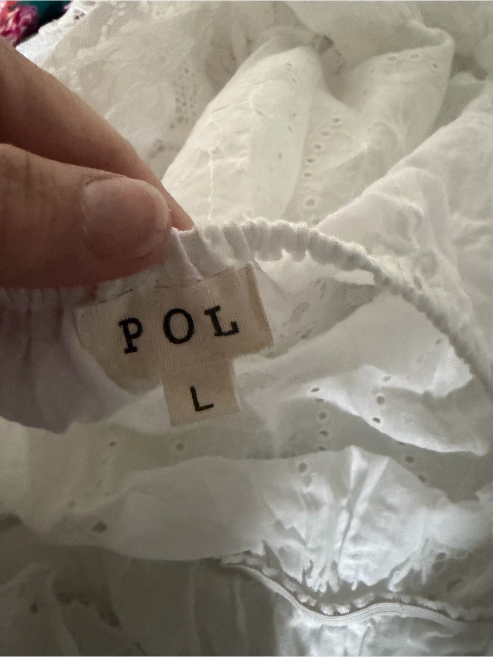 POL Halter Lace Patch Ruffle Mini Dress - Picture 2 of 2